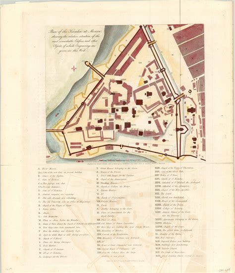 Plan of the Kremlin at Moscow | Curtis Wright Maps