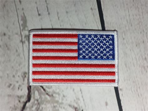 American Flag Right Shoulder Embroidered Patch / USA Flag | Etsy