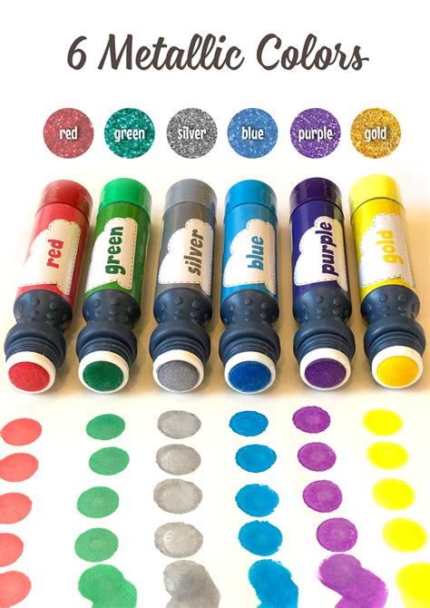 Teachers Approved Washable Metallic 6 Pack Dot Markers - Arts and Craf – Doodle Hog