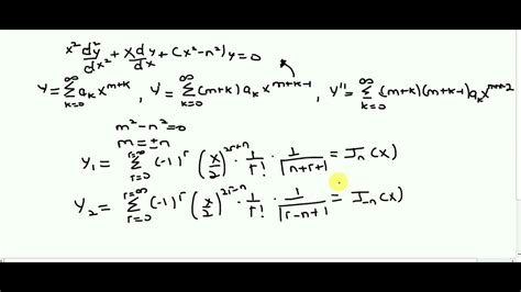 Bessel equation and its solution - YouTube