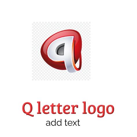 3D PNG Q letter logo design template. | PosterMyWall