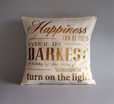 Harry Potter pillow - Gold throw pillow cover - 16x16 18x18 20x20 24x24 - Dumbledore quote ...