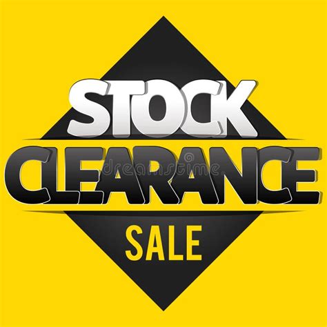 Stock Clearance Banner, Flyer or Poster Stock Vector - Illustration of ...