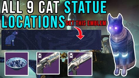 SMALL GIFTS DESTINY 2 | ALL 9 CAT STATUE LOCATIONS ON THE DREAMING CITY ...