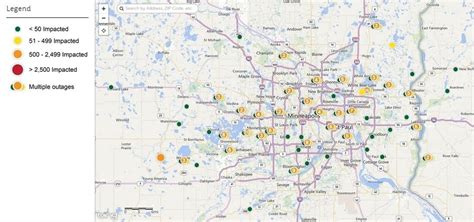 Xcel Energy Outage Map Wisconsin - London Top Attractions Map