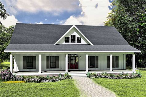 Plan 25016DH: 3-Bed One-Story House Plan with Decorative Gable ...