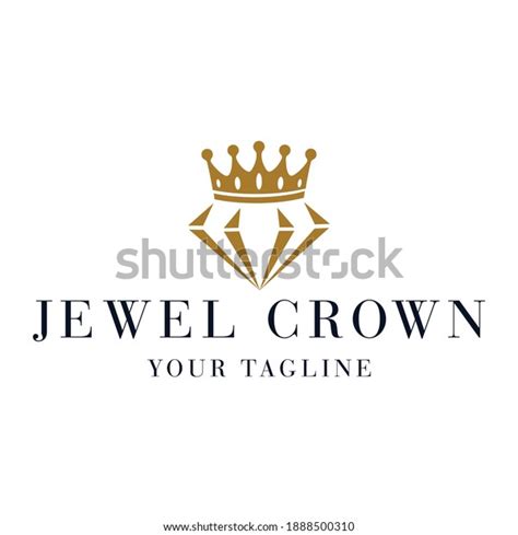 Jewel Crown Logo Design Vector Stock Vector (Royalty Free) 1888500310 | Shutterstock