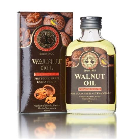 Walnut Oil, First Cold Press, Extra Virgin, 3.4 Fl Oz - Siberian Treasure - Natural Siberian ...