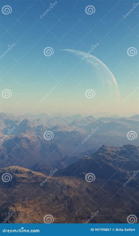 3d Rendered Space Art: Alien Planet Stock Illustration - Illustration of celestial, design: 99799867