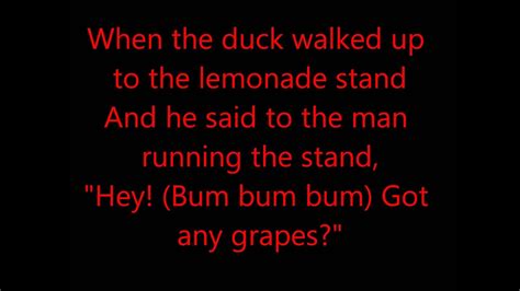 The duck song Lyrics! - YouTube