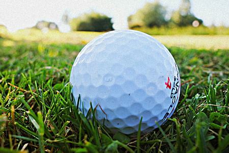 Royalty-Free photo: Selective focus photography of golf ball on golf tee | PickPik