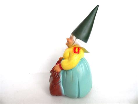 Lisa the Gnome, wife of David the Gnome. BRB gnome figurine, PVC garde ...