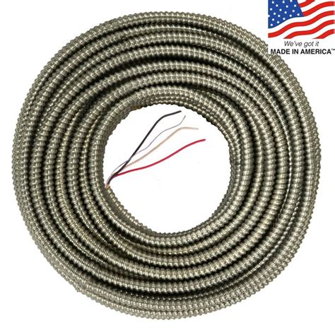 Shop 125-ft 10/3 Solid Aluminum BX Cable at Lowes.com