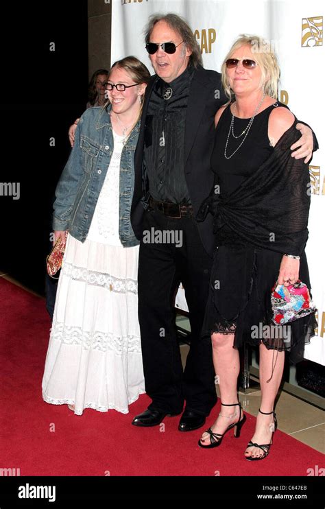 Neil Young, with daughter Amber and wife Pegi at arrivals for ASCAP Pop ...