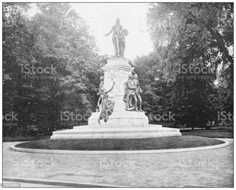 Antique Photograph Lafayette Statue Washington Dc Stock Illustration - Download Image Now - iStock