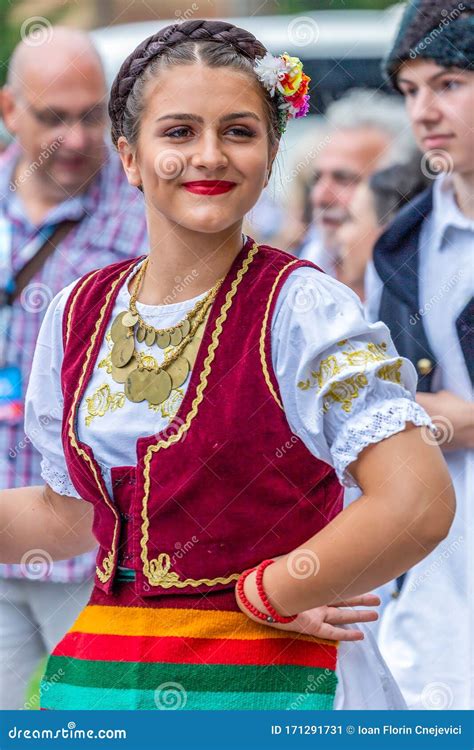 Young Serbian Dancer Girl in Traditional Costumes Editorial Photo - Image of costume, serbia ...