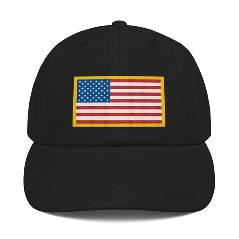 US Flag Patch Style Wit USA Text, Dad Hat – Print-ted Custom Embroidery, Embroidery Designs, Hat ...