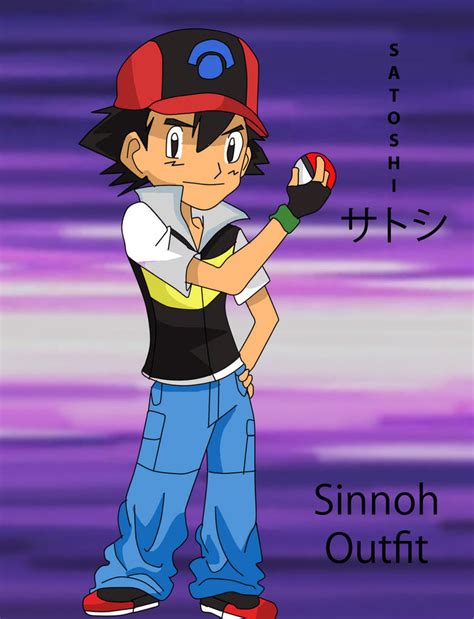 Ash Ketchum-Sinnoh Outfit by Misty-DawnKetchum011 on DeviantArt