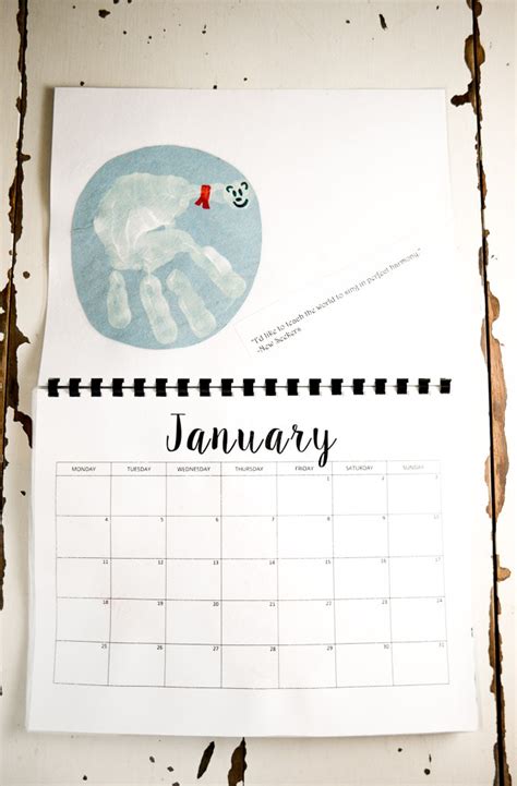 Handprint Calendar for Preschoolers