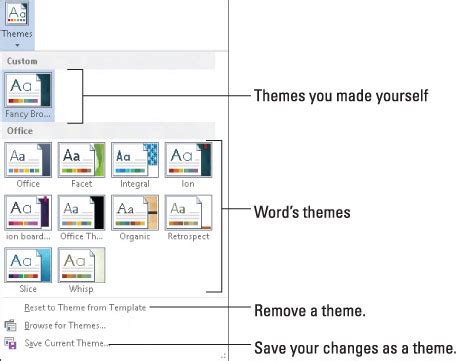 How to Use Themes in Word 2013 - dummies