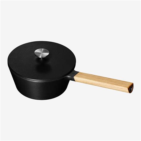 Morsø NAC Cast Iron Saute Pan with Lid, 25 cm, Black - Lufthansa WorldShop