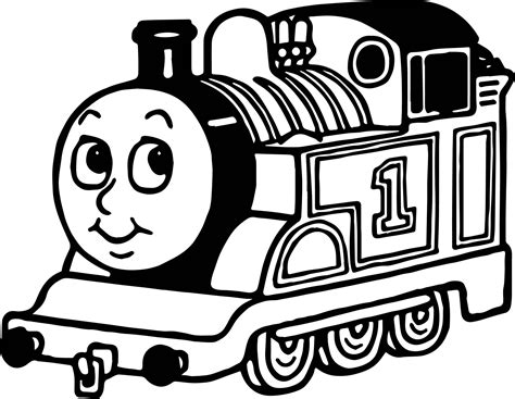 cool Cartoon One Train Coloring Page | Train coloring pages, Cartoon ...