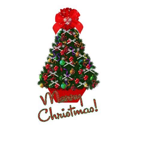 big red bow on potted tree Merry Christmas Gif, Pretty Christmas, Christmas Memory, Winter ...