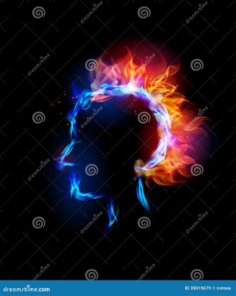 Fire collection, headache stock vector. Illustration of energy - 39019679