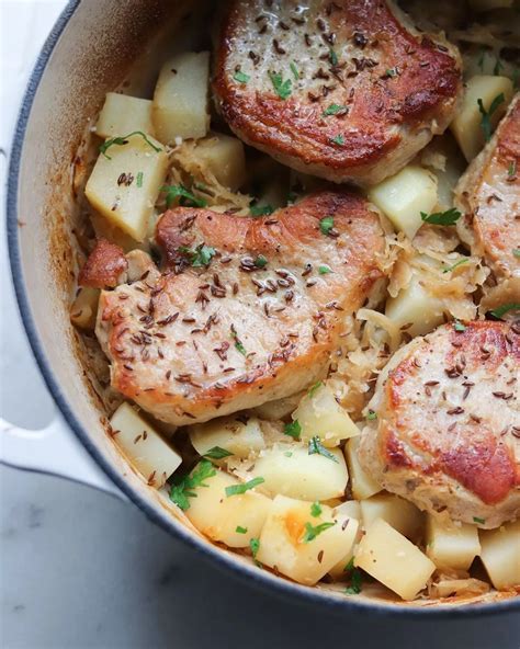 Pork and Sauerkraut (German Pork Chops) - Cook At Home Mom