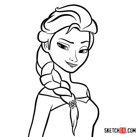 How To Draw Elsa From Frozen Princess Drawings How To Draw Elsa ...