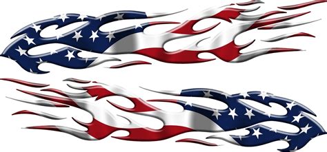 American Flag Flames Truck Vinyl Graphics | Xtreme Digital GraphiX