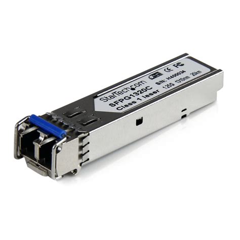 StarTech.com Cisco Compatible SFP Transceiver Module - 1.25 G SFP - Mini-GBIC - 12.4mi / 20km ...