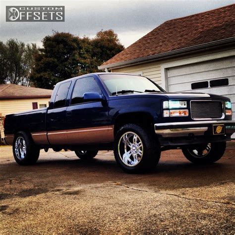 Wheel Offset 1995 Gmc Sierra 1500 Slightly Aggressive Leveling Kit Custom Rims