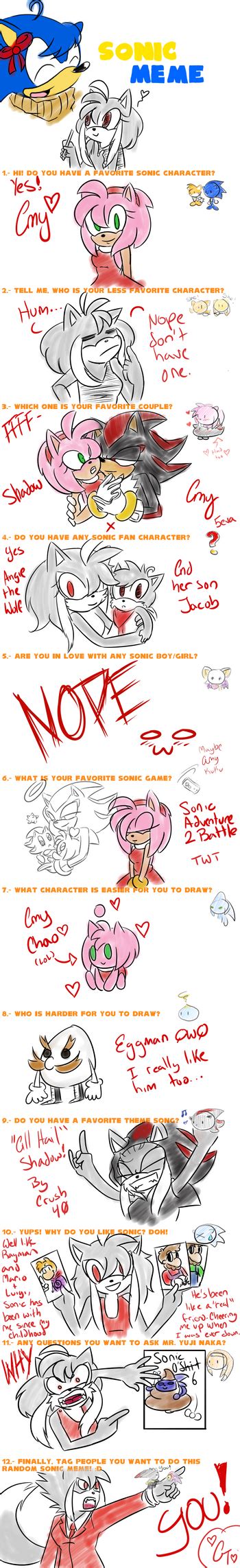 Sonic Meme~ (Alot of Amy...) by Siinnack on DeviantArt