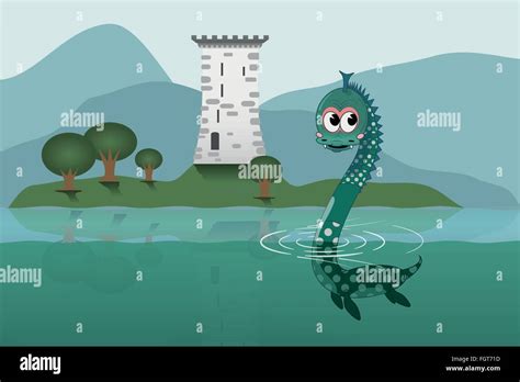 Loch ness monster sichtung Stock-Vektorgrafiken kaufen - Alamy