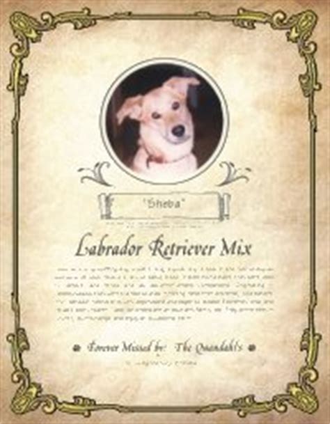 Pet Pedigree Certificate - Keepsakes for Cat & Dog Lovers