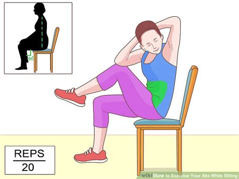 7 Easy Ways to Exercise Your Abs While Sitting - wikiHow