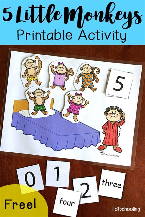 FREE Five Little Monkeys Activity