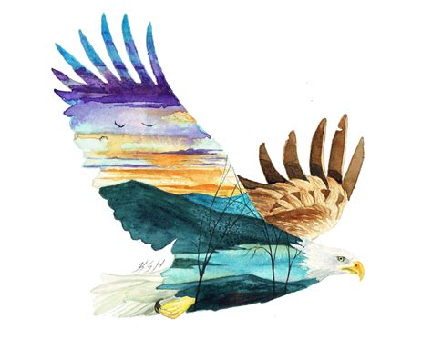 Soaring eagle by KaritaArt on DeviantArt