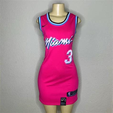 Miami Heat Black Pink Women NBA Jersey Dresses | Etsy