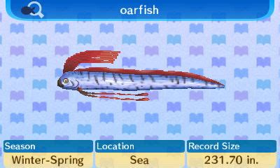 Oar Fish - Animal Crossing: New Leaf for 3DS Guide - IGN