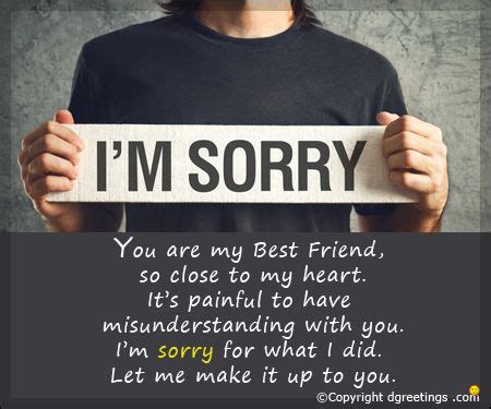 sorry friend - Google Search | Sorry quotes for friend, Good thoughts quotes, Real friendship quotes