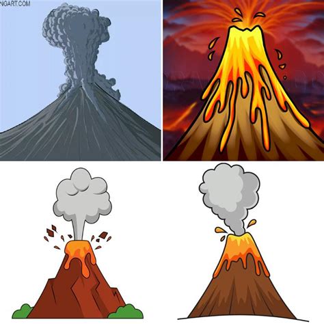 25 Easy Volcano Drawing Ideas - How to Draw