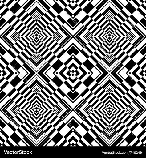 Seamless op art pattern Royalty Free Vector Image