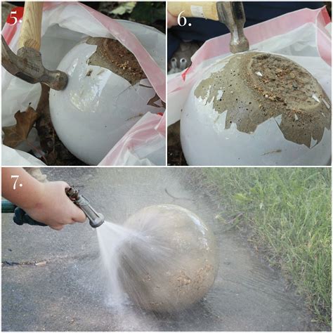 how to make diy cement garden spheres via Kristina J blog | Flickr