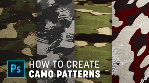 How To Create Custom Camouflage Patterns in Photoshop | Camouflage ...