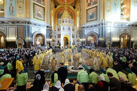 Primate of the Russian Orthodox Church celebrates Divine Liturgy on the ...