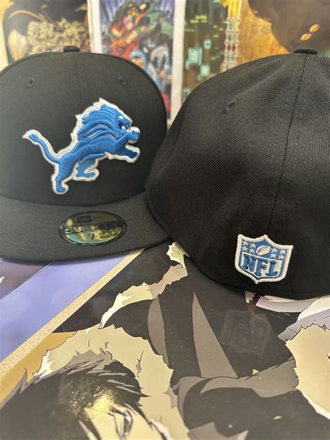 DETROIT LIONS 2023 NFL NEW ERA 5950 ON FIELD SIDELINE FITTED HAT BLACK ...