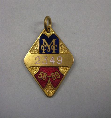 Melbourne Cricket Club membership medallion, season 1958/59 ...