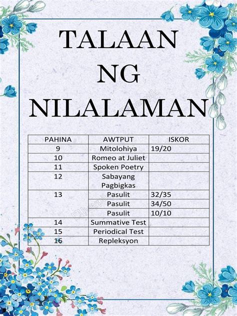 Talaan NG Nilalaman | PDF